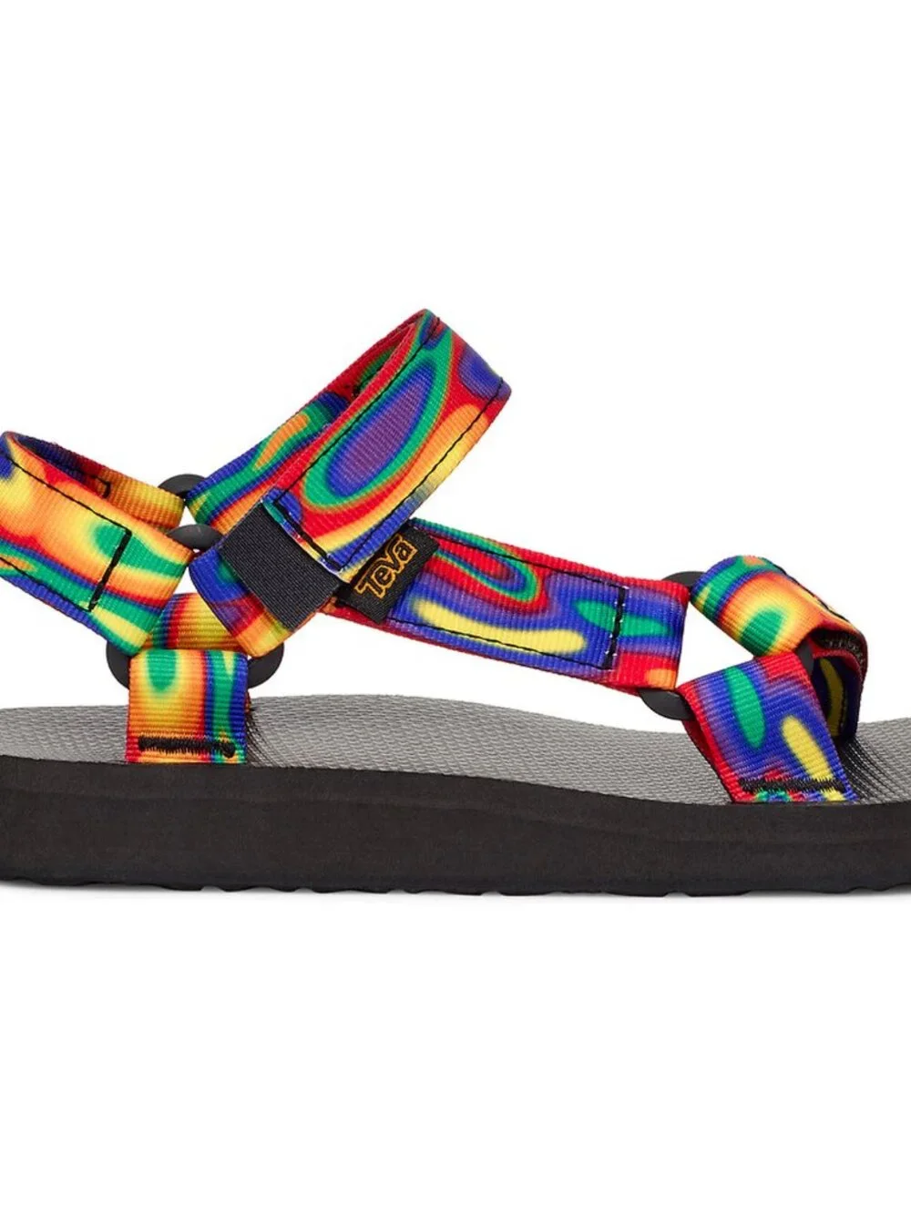 Teva Sandals Size M 12 W 14 Original Universal Galactic Multicolor Rainbow